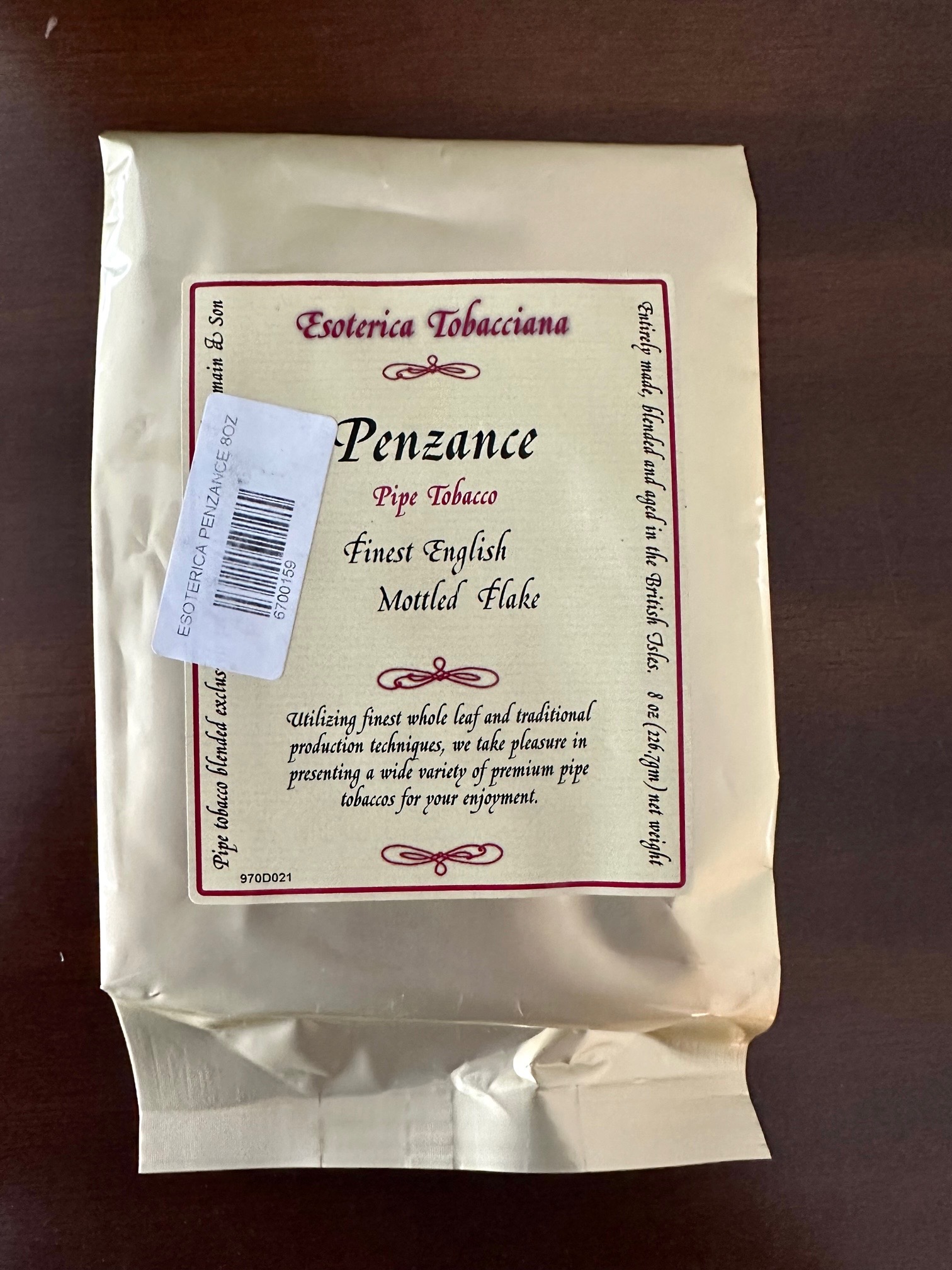 penzance tobacco Mild Esoterica pipe review Tobacco Reviews | Esoterica Tobacciana